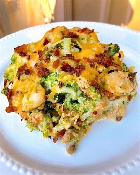 Cheesy Chicken Bacon Casserole Recipe