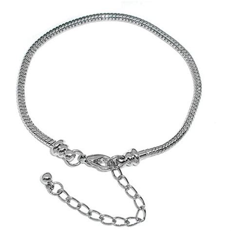 Bracelet Fits 7 9 Inch For Pandora Beads Snake Chain Lobster Clasp