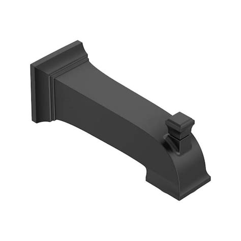 American Standard Town Square S Slip On Wall Mount Tub Spout In Matte Black With Diverter