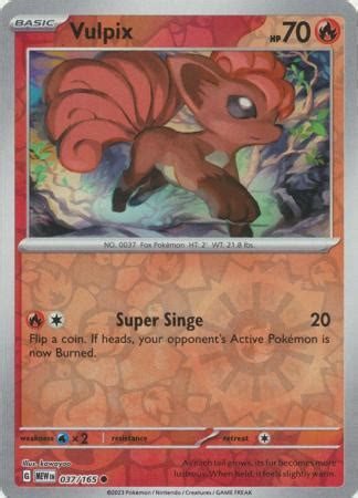 Vulpix Reverse Holo 37 Prices Pokemon Scarlet Violet 151