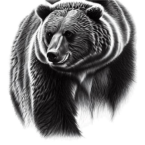 Grizzly Bear Digital Graphic · Creative Fabrica