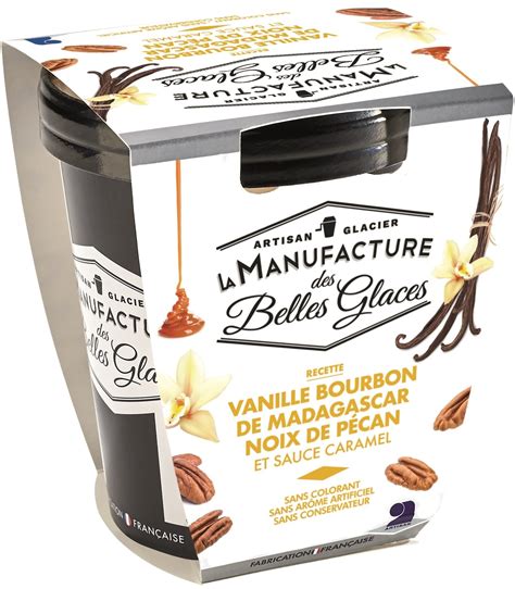 Crème glacée à la vanille Bourbon de Madagascar avec sauce au caramel