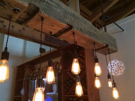 Rustic Reclaimed Wood Light Fixture ID Lights