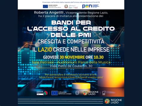 Bandi Per L Accesso Al Credito Delle Pmi Crescita E Competitivit Il