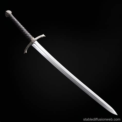 Double Edged Sword On Black Background Stable Diffusion Online