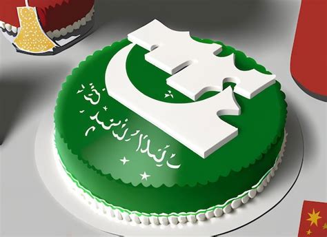 Premium Photo August Pakistan Independence Day Cake