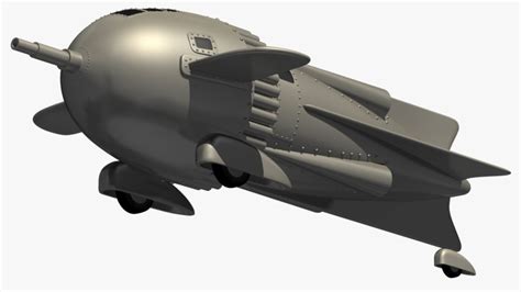 3d Model Flash Gordon Rocket Ship