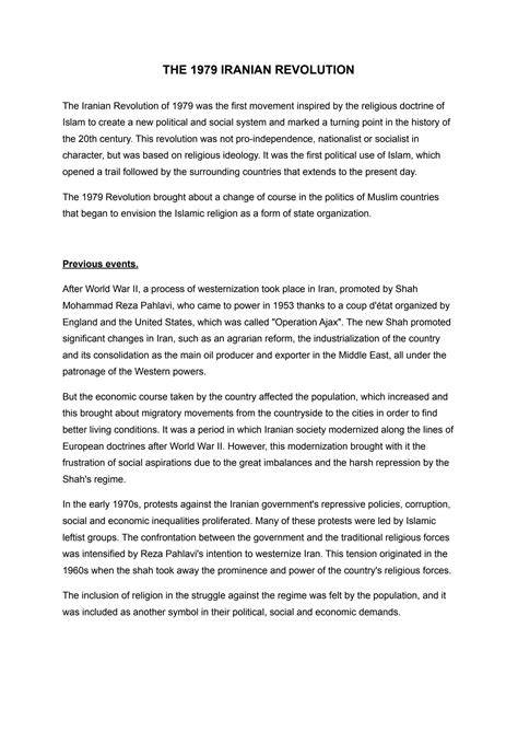 Iranian Revolution 1979 Summary 5