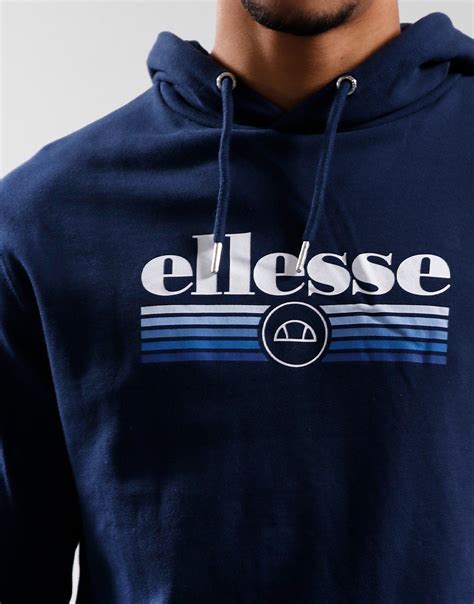 Ellesse Claro Hoodie Navy Terraces Menswear