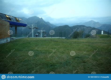 Gabala Tufandag Mountain . Cable Car Station in the Ski Resort of Tufandag. Gabala Azerbaijan ...