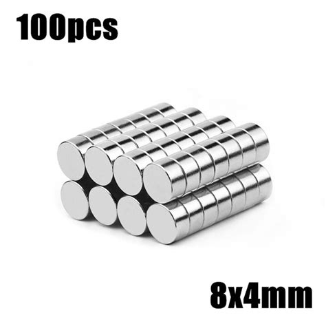 50pcs 8x10mm Super Powerful Strong Bulk Small Round Ndfeb Neodymium