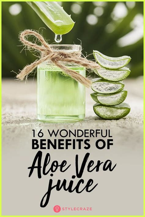 15 Health Benefits Of Drinking Aloe Vera Juice | Aloe vera drink, Aloe vera juice, Aloe vera ...