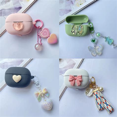 Cute Cartoon For Oppo Enco Air 2i Buds2 Case Flower Silicone Earphone Cover With Keychain