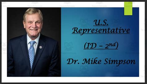 U S Representative Dr Mike Simpson Id Nd Bio Ppt By Teach Simple