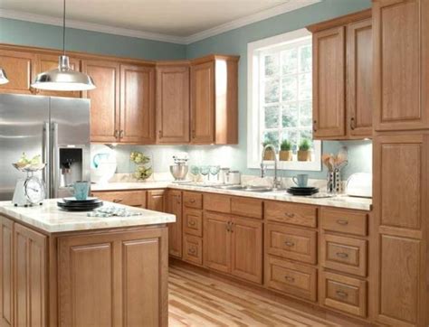 Furniture Durable Oak Kitchen Cabinets Honey Custom Cabinetry Project