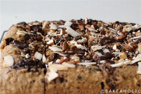 Almond Butter Chocolate Chunk Blondies B A K E A H O L I Cb A K E A H