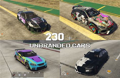 FiveM 230 Car Pack Sin Marca Lore Friendly Optimizado Manejo