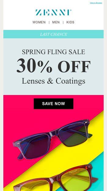 Ends Soon Save Big At Our Spring Sale Zenni Optical Email Archive