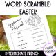 Word Scramble Easter Joyeuses P Ques By Voil Vocab Tpt