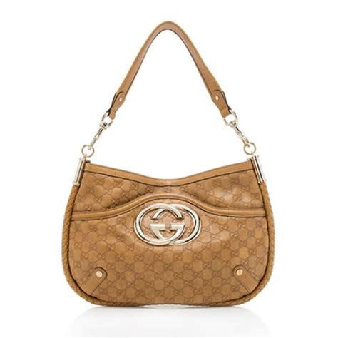 Gucci Guccissima Leather Britt Shoulder Bag