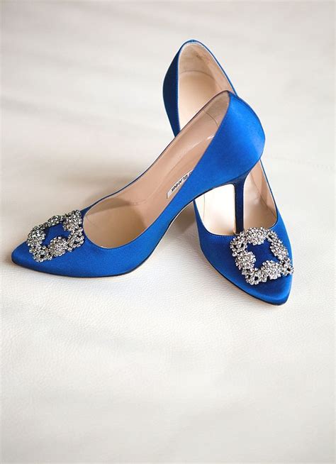 We Love These Blue Manolo Blahnik Heels That Are Sure To Make A