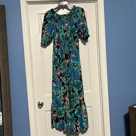 Hilo Hattie Dresses Vintage 8s Hilo Hattie Hawaiian Maxi Dress Size Small Poshmark