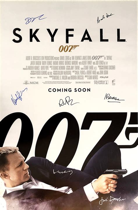 Signed Skyfall Movie Poster - Etsy