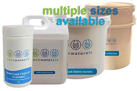 RockWaterAir Spa Chemicals Stabilised Chlorine Granules For Hot Tubs