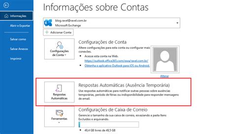 Como Colocar Respostas Autom Ticas No Outlook Ativar O Modo Fora Do