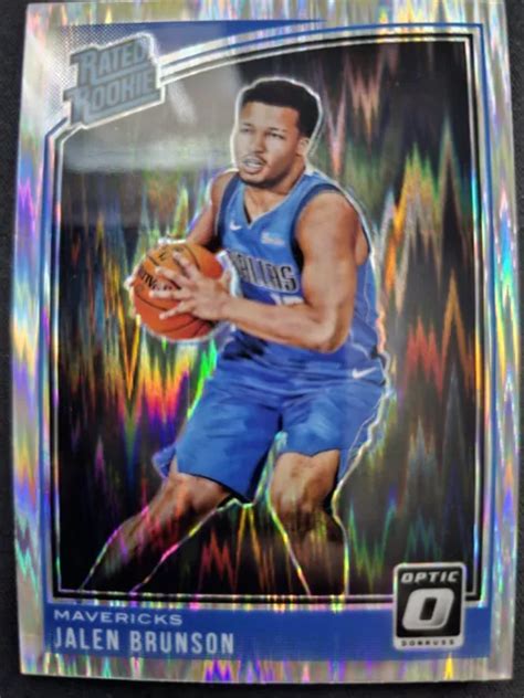 Donruss Optique Jalen Brunson Shock Prizm Recrue Class E Rc