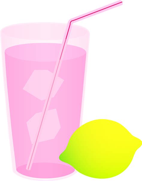 Glass Of Pink Lemonade Free Clip Art