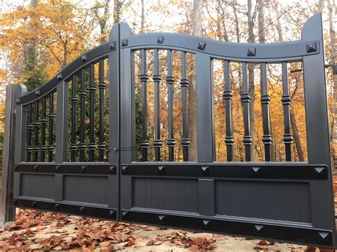 Driveway Estate Gates Wrought Iron Entry Gate The Ella Grace Gates