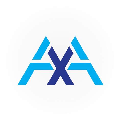 Vektorvorlage F R Das Design Des Axa Logos Mit Anfangsbuchstaben