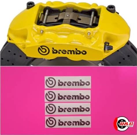 R G Brembo High Temperature Brake Caliper Decal Sticker Set Of Decals