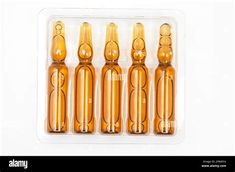 Medical Glass Ampoules For Injection Drug Stock Photo Alamy