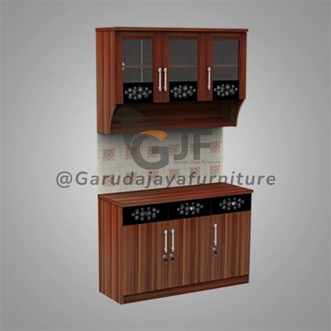 Jual KITCHEN SET ATAS MINIMALIS KITCHEN SET DENGAN PINTU KACA LEMARI