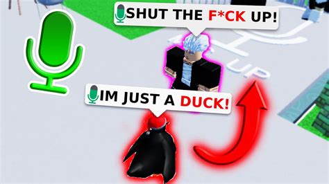 Trolling With DUCKS In Roblox VOICE CHAT Mic Up Trolling YouTube