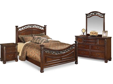 Shop Our Leahlyn Queen Panel Bed Dresser Mirror And Nightstand By Signature Design By Ashley