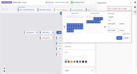 Chatbot History Woztell Platform Documentation