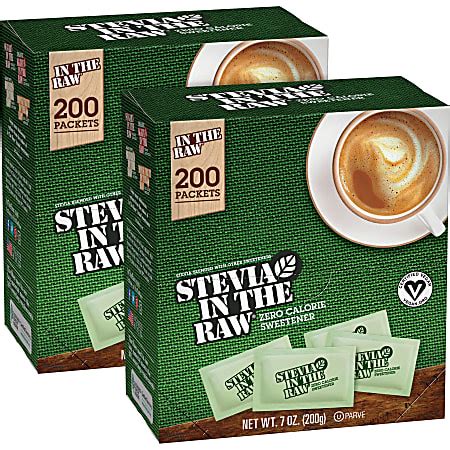 Stevia In The Raw Zero Calorie Sweetener Packet 0 035 Oz 1 G Stevia