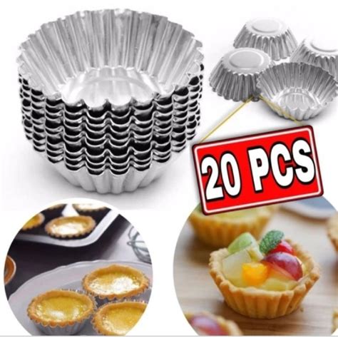 Jual Cetakan Kue Pie Susu Cupcake Muffin Sus Cetakan Pai Isi 20 Pcs