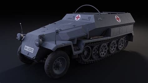 Sd Kfz Ausf C Krankenpanzerwagen D Model Cgtrader