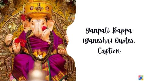 Ganpati Bappa Ganesha Quotes Caption Status Shayari In Hindi