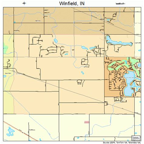 Winfield Indiana Street Map 1884878