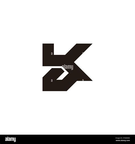 Letter Bk Geometric Simple Line Logo Vector Stock Vector Image Art