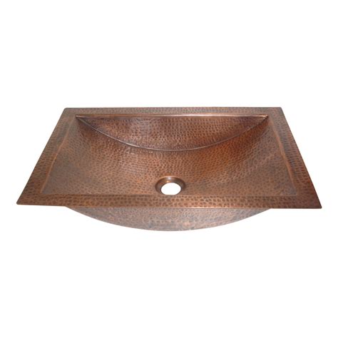 Copper Sink Rectangular Hammered Coppersmith® Creations