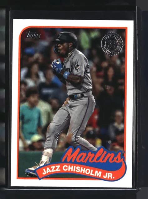 2024 TOPPS 89B 5 Jazz Chisholm Jr 1989 Topps Baseball 35