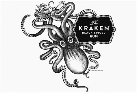 Kraken Rum Illustration By Steven Noble On Behance