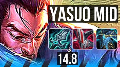 YASUO Vs AKALI MID 45k DMG 65 Winrate KR Master 14 8 YouTube