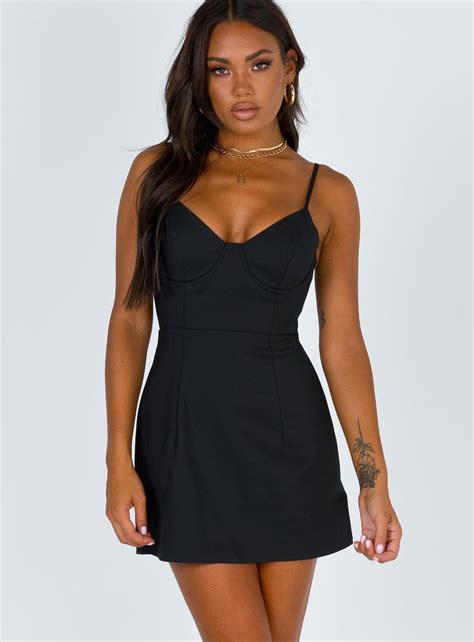 Novella Mini Dress Black